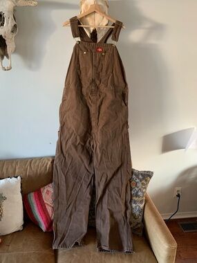 Dickies Brown Men's Cargo Overalls